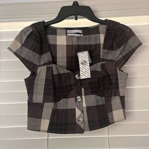 COPY - Urban Outfitters Plaid Corset Top